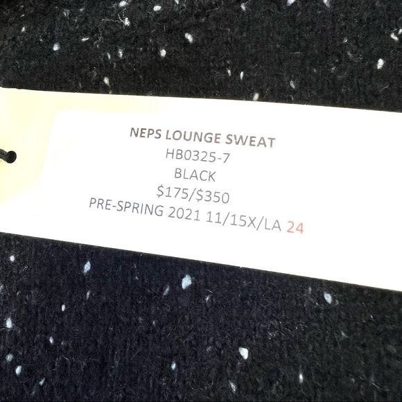 NWT Monrow 100% Cashmere Neps Lounge Sweats Pants Wide Leg Size Small - Picture 11 of 12